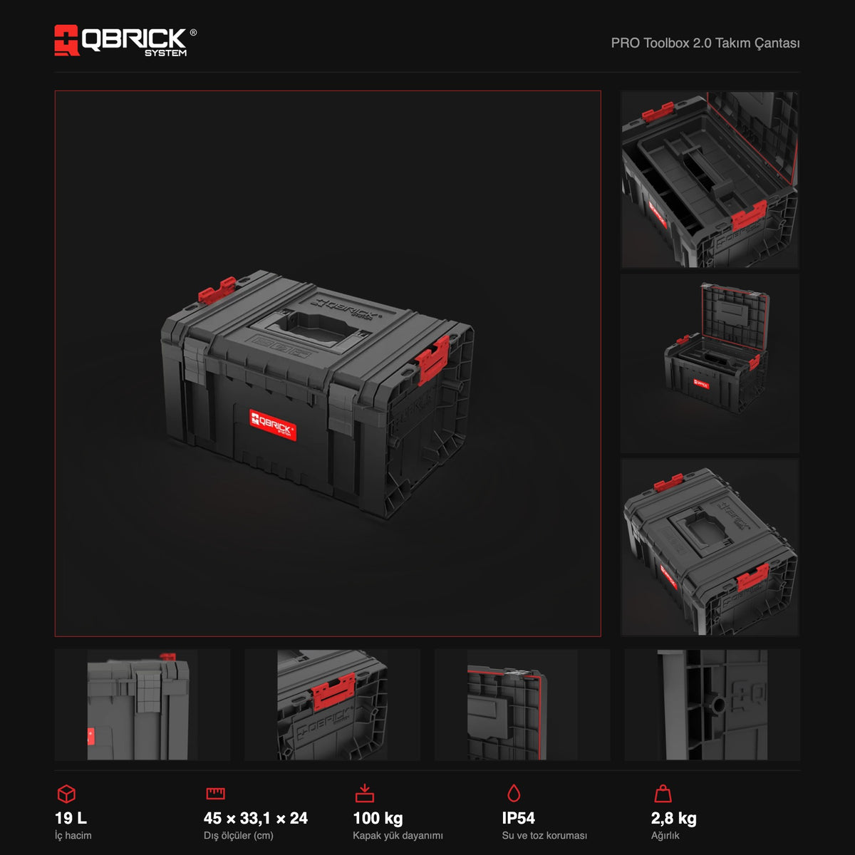 Qbrick System PRO Toolbox 2.0 teknik özellikler