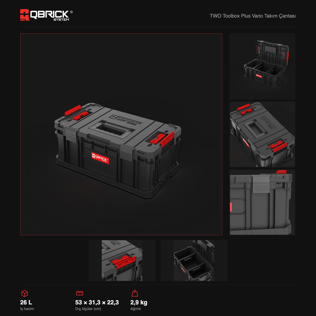 Qbrick System TWO Toolbox Plus Vario teknik özellikler