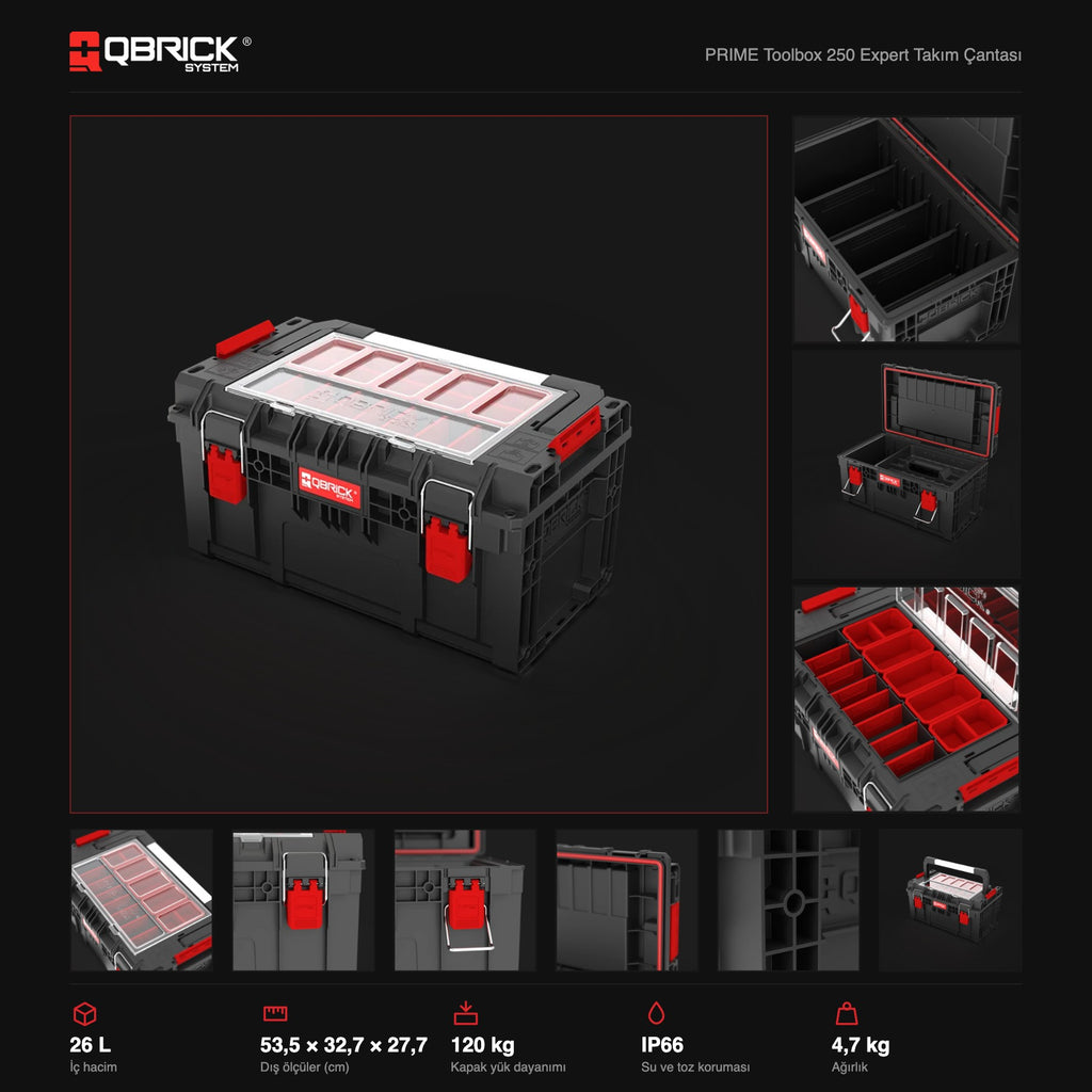 Qbrick System PRIME Toolbox 250 Expert teknik özellikler