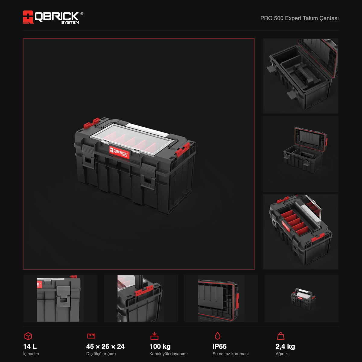 Qbrick System PRO 500 Expert teknik özellikler