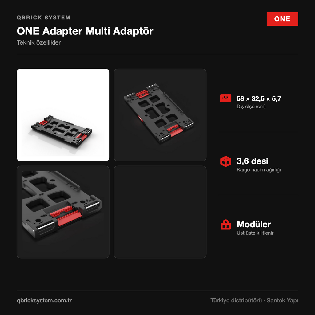 Qbrick System ONE Adapter Multi Adaptör teknik özellikler